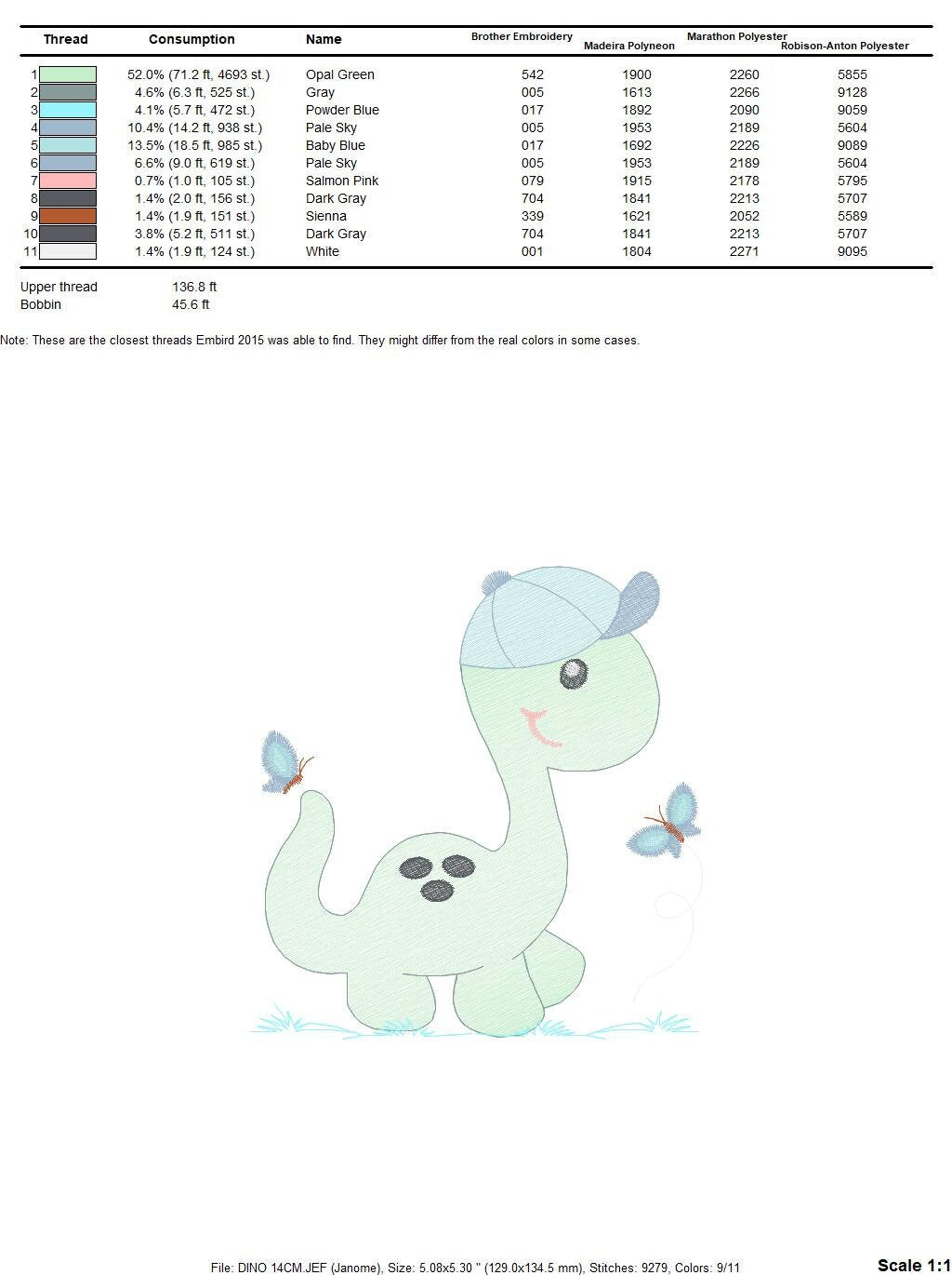 Dinosaur embroidery designs - Dino embroidery design machine embroidery pattern - instant download - Baby boy embroidery file brontosaurus Marcia Embroidery