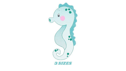 Seahorse embroidery design - Sea Animal embroidery designs machine embroidery pattern - Ocean animal embroidery file - instant download pes