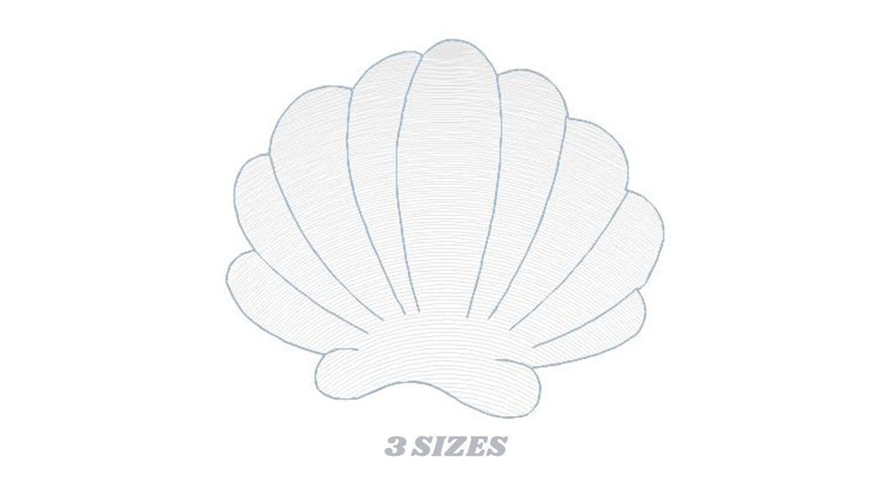 Shell embroidery designs - Deep sea shells embroidery design machine embroidery pattern - Ocean embroidery file - Beach embroidery download - Marcia Embroidery