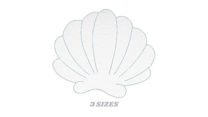 Shell embroidery designs - Deep sea shells embroidery design machine embroidery pattern - Ocean embroidery file - Beach embroidery download - Marcia Embroidery