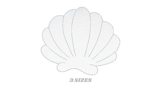 Shell embroidery designs - Deep sea shells embroidery design machine embroidery pattern - Ocean embroidery file - Beach embroidery download - Marcia Embroidery