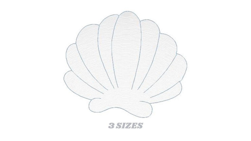 Shell embroidery designs - Deep sea shells embroidery design machine embroidery pattern - Ocean embroidery file - Beach embroidery download