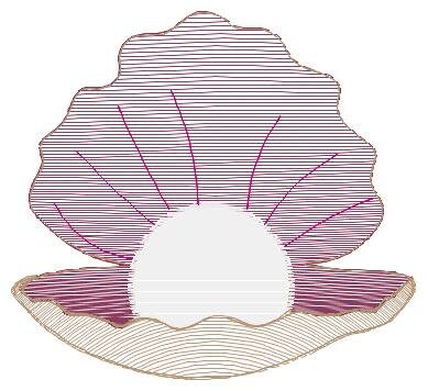 Ocean Pearl embroidery designs - Deep sea shells machine embroidery pattern - Children file - Instant digital download pes jef dst hus vp3 Marcia Embroidery