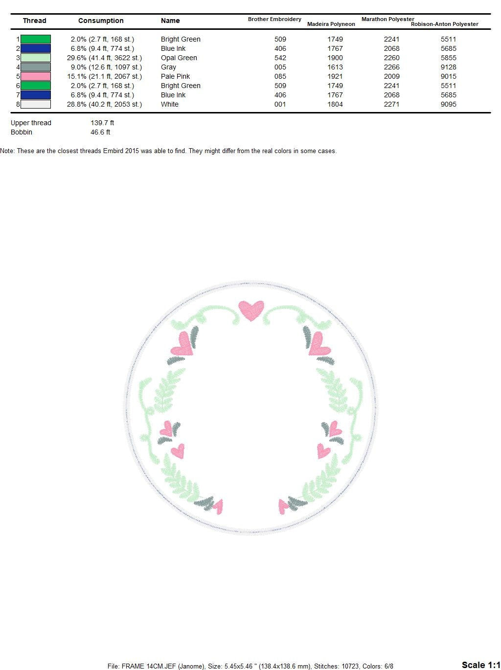 Floral Monogram Frame embroidery designs - Flower Laurel wreath embroidery design machine embroidery pattern - instant digital download pes Marcia Embroidery