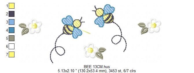 Bee embroidery design - Beehive embroidery designs machine embroidery pattern - Kitchen embroidery file - bee hive embroidery beekeeping