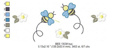 Bee embroidery design - Beehive embroidery designs machine embroidery pattern - Kitchen embroidery file - bee hive embroidery beekeeping