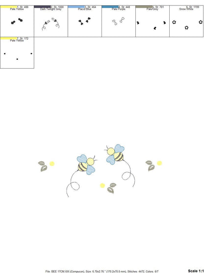 Bee embroidery design - Beehive embroidery designs machine embroidery pattern - Kitchen embroidery file - bee hive embroidery beekeeping