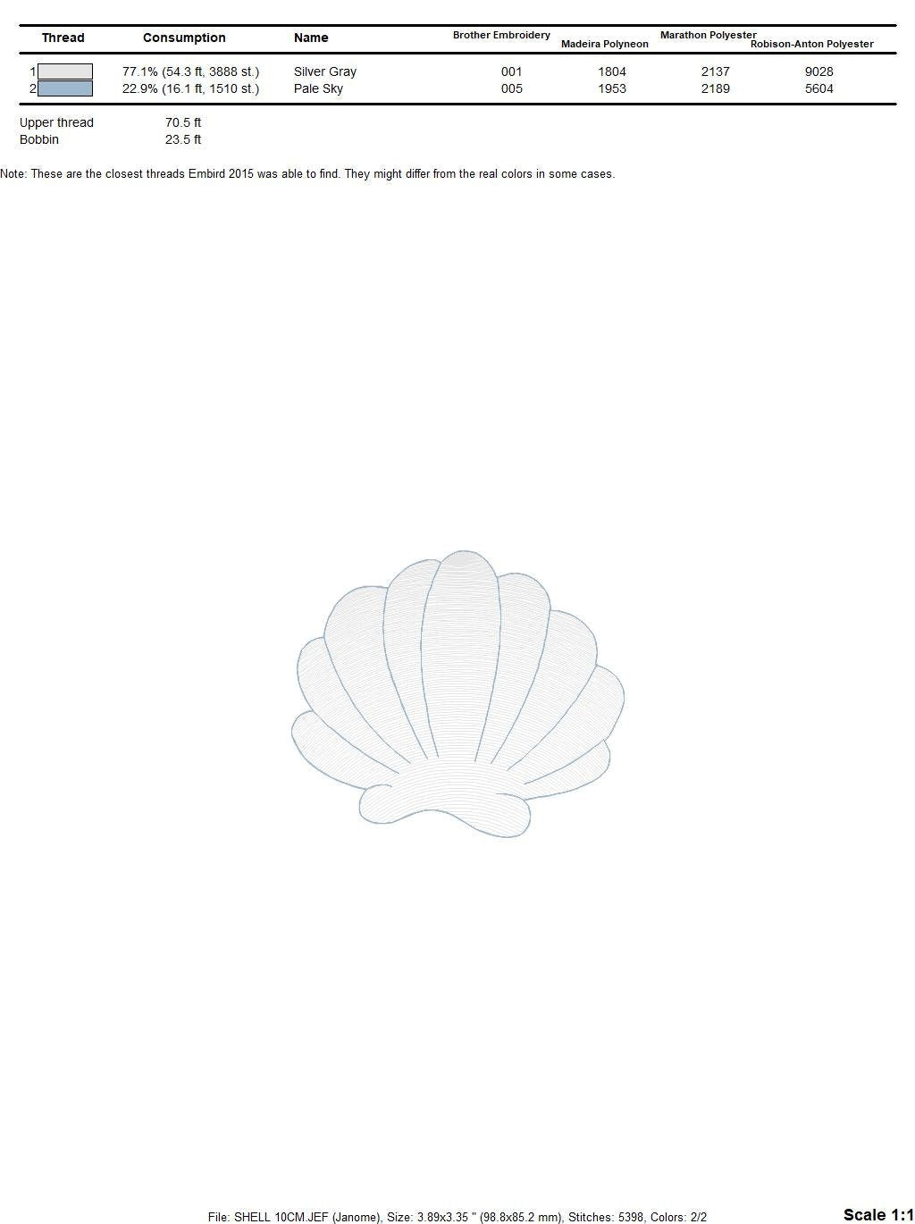 Shell embroidery designs - Deep sea shells embroidery design machine embroidery pattern - Ocean embroidery file - Beach embroidery download - Marcia Embroidery