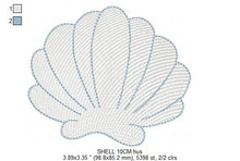 Carica l&#39;immagine nel visualizzatore di Gallery, Shell embroidery designs - Deep sea shells embroidery design machine embroidery pattern - Ocean embroidery file - Beach embroidery download
