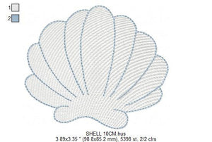 Shell embroidery designs - Deep sea shells embroidery design machine embroidery pattern - Ocean embroidery file - Beach embroidery download