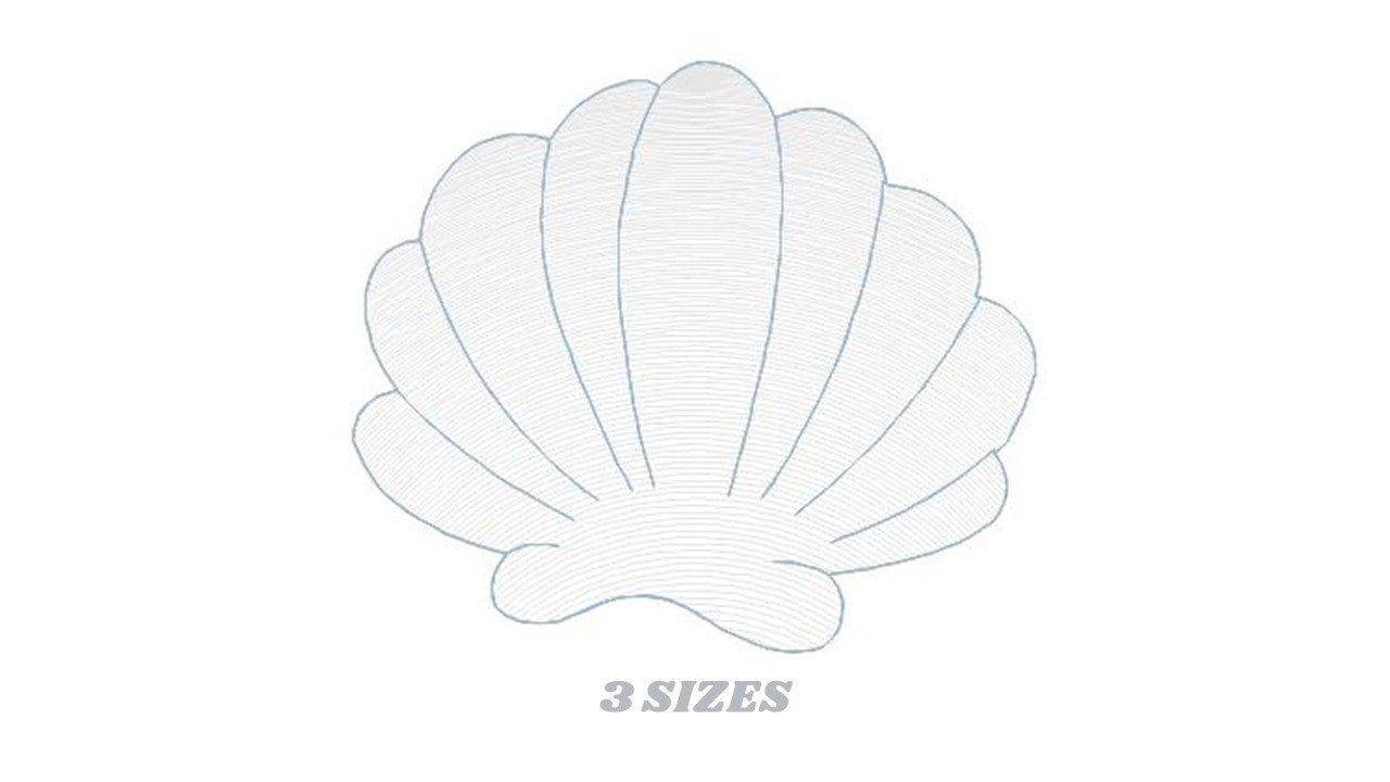 Shell embroidery designs - Deep sea shells embroidery design machine embroidery pattern - Ocean embroidery file - Beach embroidery download - Marcia Embroidery