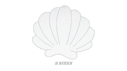 Shell embroidery designs - Deep sea shells embroidery design machine embroidery pattern - Ocean embroidery file - Beach embroidery download - Marcia Embroidery