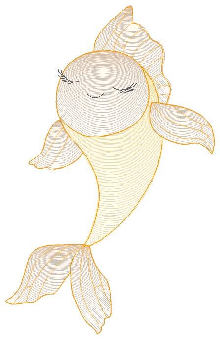 Fish embroidery designs - Sea Ocean animals embroidery design machine embroidery pattern - Carp embroidery file - instant download pes jef Marcia Embroidery