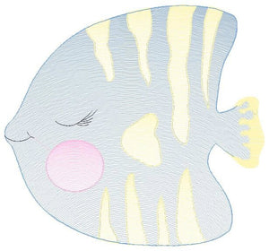 Fish embroidery designs - Ocean animals embroidery design machine embroidery pattern - Sleeping fish embroidery file - delicate sea animals