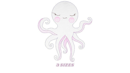 Jellyfish embroidery design - Octopus embroidery designs machine embroidery pattern - Ocean animals embroidery - instant digital download Marcia Embroidery