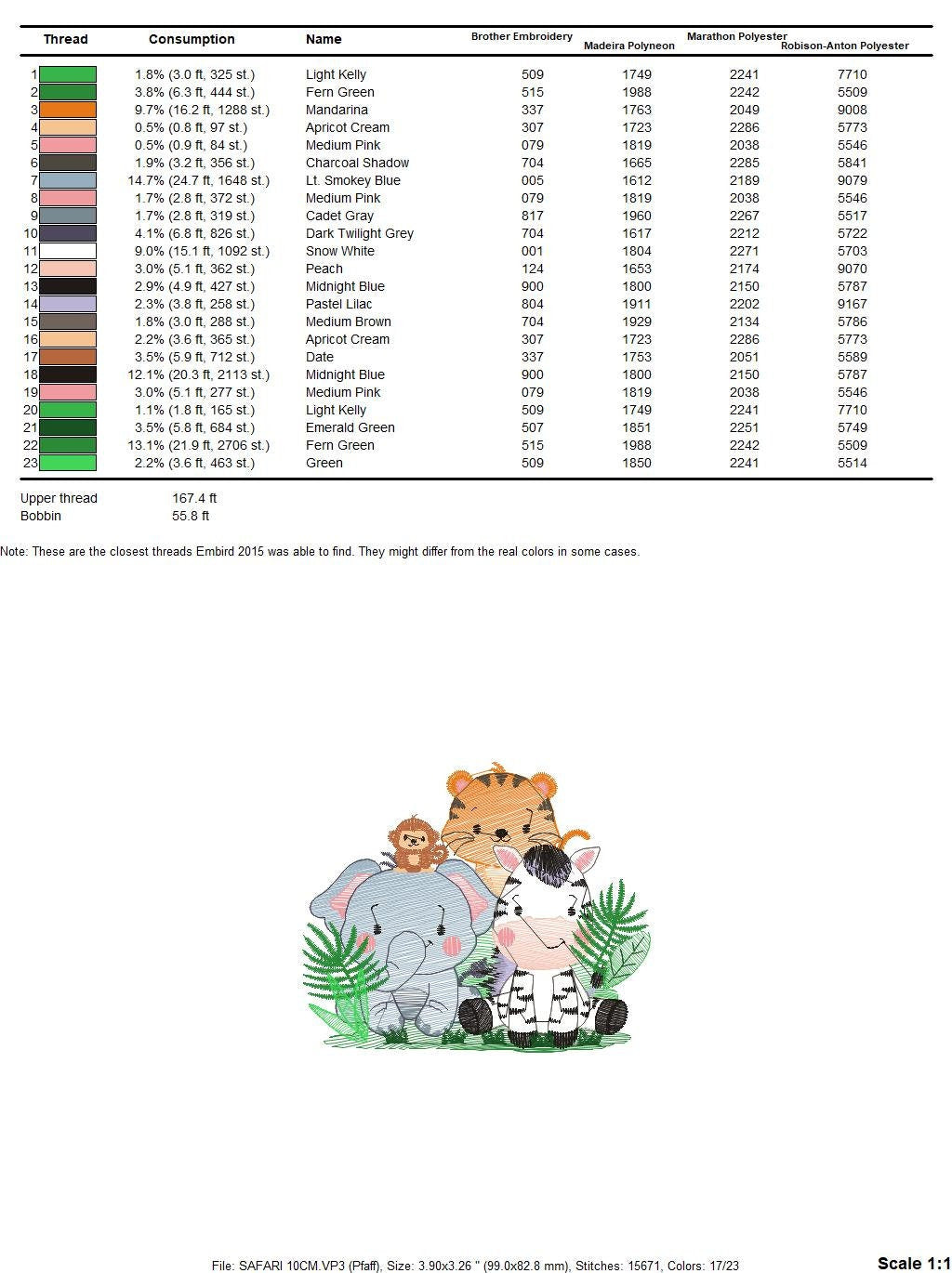 Safari embroidery designs - Animals embroidery design machine embroidery pattern - Elephant embroidery file - zebra embroidery tiger design Marcia Embroidery