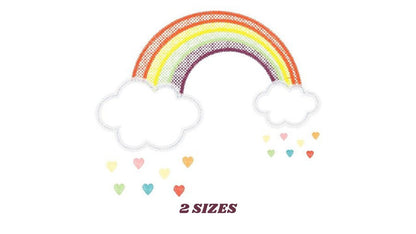 Rainbow embroidery design - Cloud embroidery designs machine embroidery pattern - Sky embroidery file - Nursery cloud digital download pes Marcia Embroidery