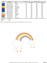 Carica l&#39;immagine nel visualizzatore di Gallery, Rainbow embroidery design - Cloud embroidery designs machine embroidery pattern - Sky embroidery file - Nursery cloud digital download pes
