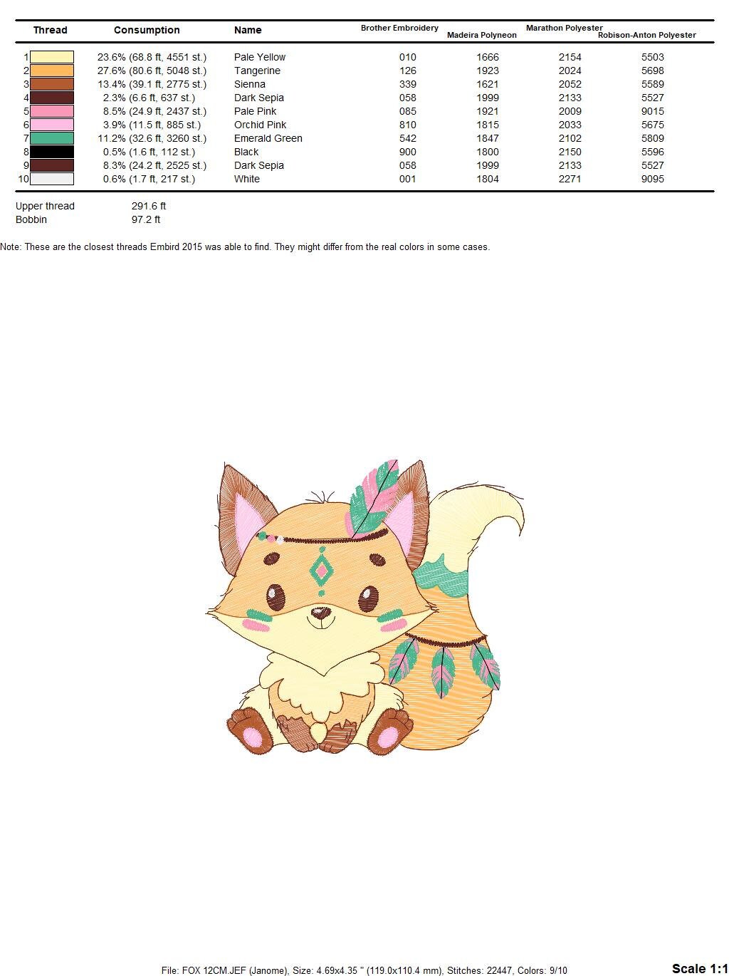 Red Fox embroidery designs - Woodland animal embroidery design machine embroidery pattern - forest fox filled design baby girl embroidery - Marcia Embroidery