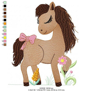 Horse embroidery design - Farm animals embroidery designs machine embroidery pattern - Horse ranch embroiery file - instant download pes