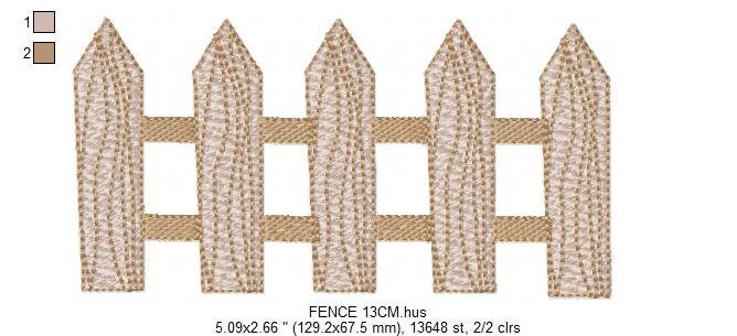 Barn fence embroidery design - Farm fence embroidery designs machine embroidery pattern - Horse pig sheep embroidery file - Boy embroidery