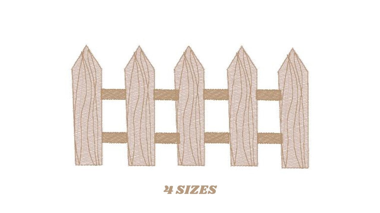 Barn fence embroidery design - Farm fence embroidery designs machine embroidery pattern - Horse pig sheep embroidery file - Boy embroidery