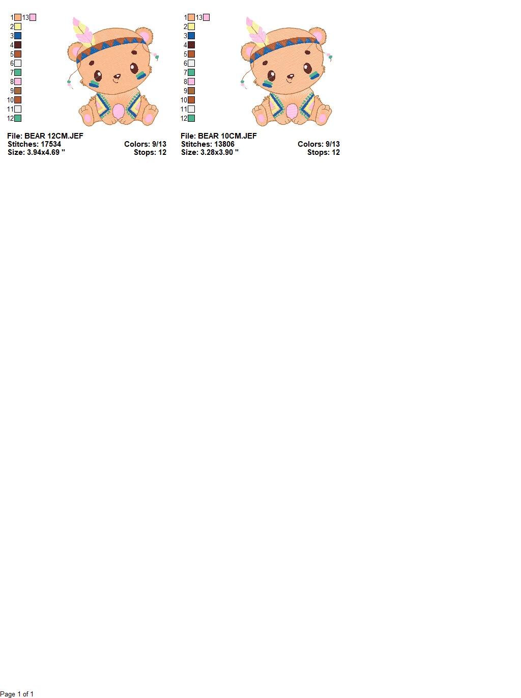 Bear embroidery designs - Indian embroidery design machine embroidery pattern - Baby Boy embroidery file - instant download bear in a frame