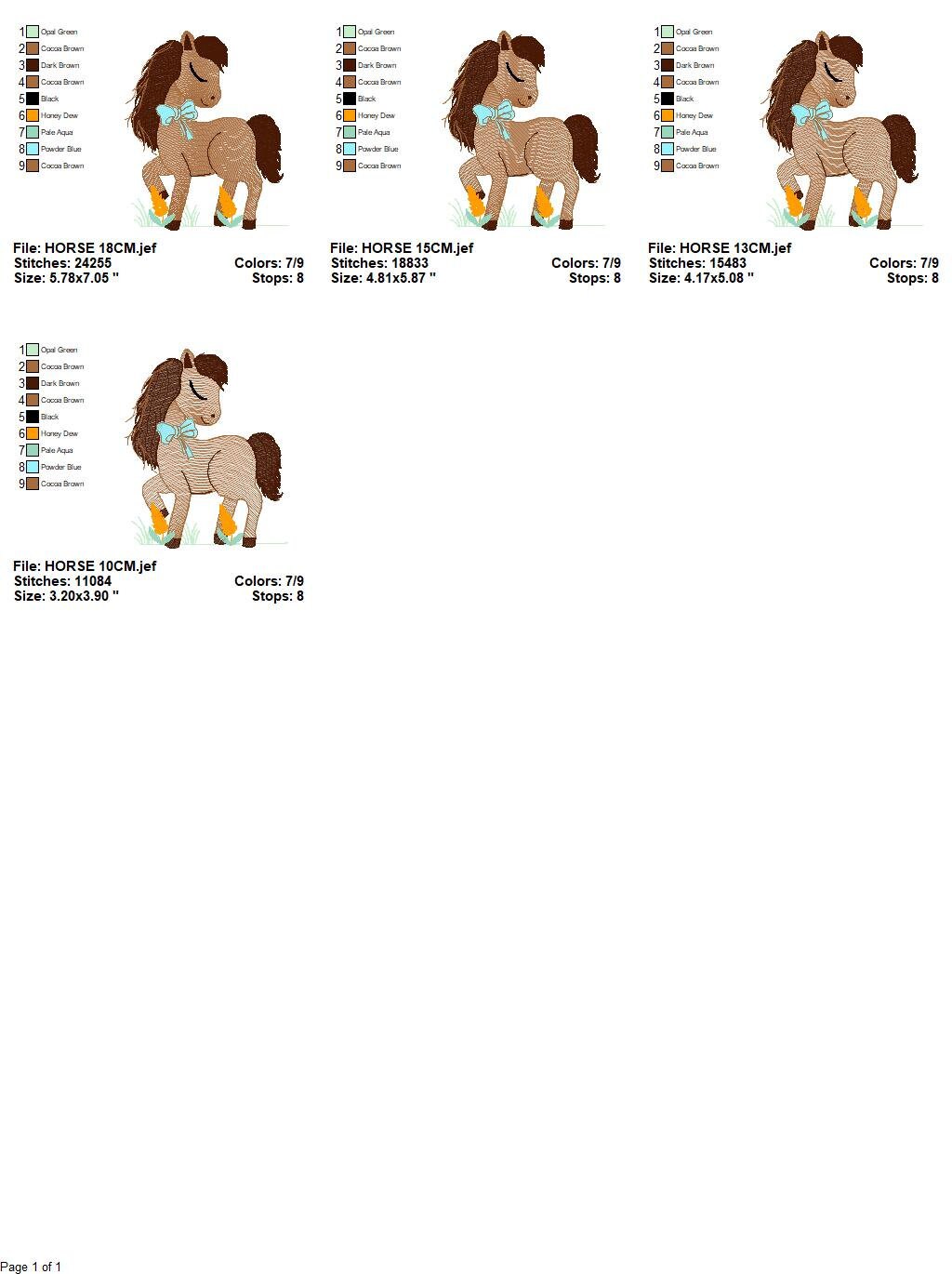 Horse embroidery design - Cowboy Farm animals embroidery designs machine embroidery pattern - Horse ranch embroiery file - instant download