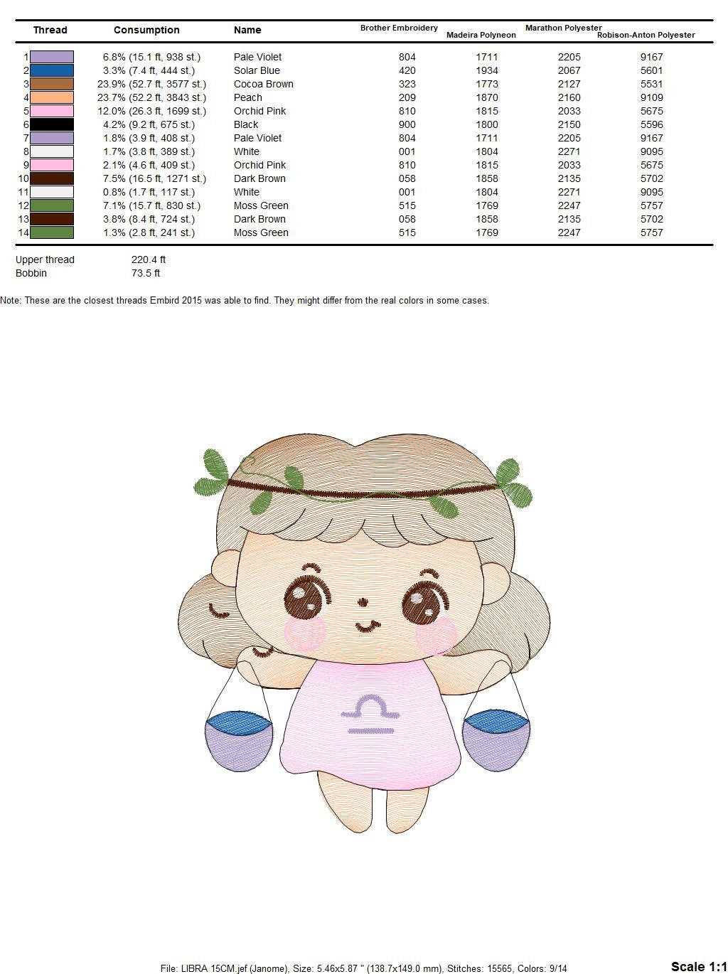Libra girl embroidery designs - Zodiac Signs embroidery design machine embroidery pattern - Pixie Fantasy Fairy - Libra Astrological Sign Marcia Embroidery