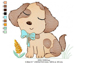 Dog embroidery designs - Cocker embroidery design machine embroidery pattern - Puppy embroidery file -  Pet embroidery instant download pes