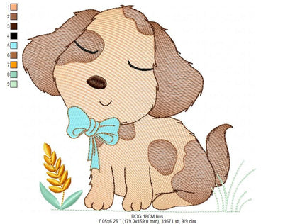 Dog embroidery designs - Cocker embroidery design machine embroidery pattern - Puppy embroidery file -  Pet embroidery instant download pes Marcia Embroidery