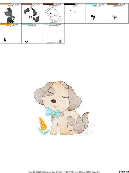 Dog embroidery designs - Cocker embroidery design machine embroidery pattern - Puppy embroidery file -  Pet embroidery instant download pes Marcia Embroidery