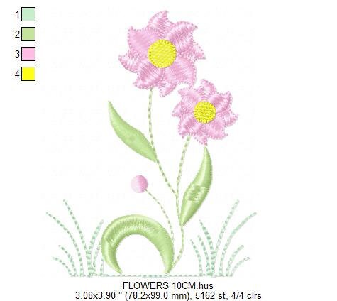 Sunflowers embroidery designs - Flower embroidery design machine embroidery pattern - Towel embroidery file - floral embroidery pes jef hus - Marcia Embroidery