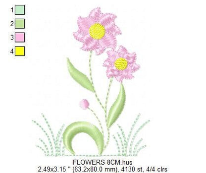 Sunflowers embroidery designs - Flower embroidery design machine embroidery pattern - Towel embroidery file - floral embroidery pes jef hus - Marcia Embroidery