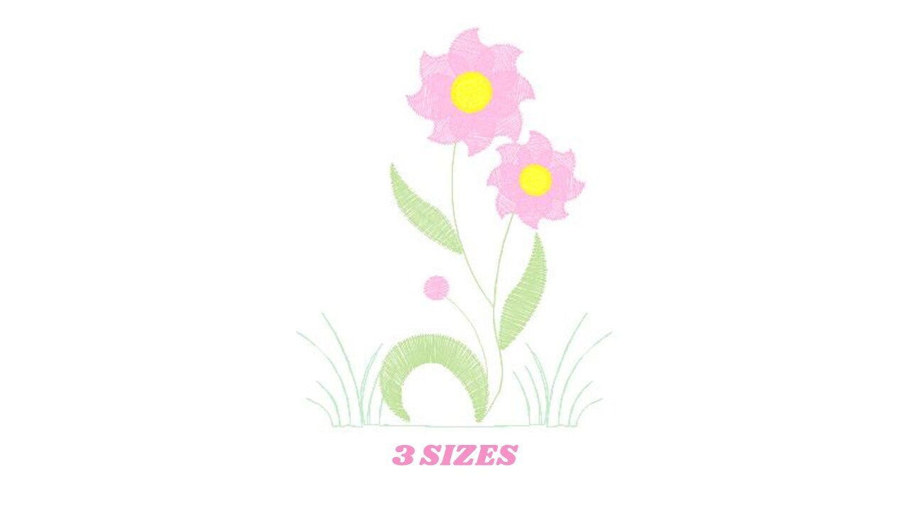 Sunflowers embroidery designs - Flower embroidery design machine embroidery pattern - Towel embroidery file - floral embroidery pes jef hus - Marcia Embroidery