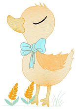 Carica l&#39;immagine nel visualizzatore di Gallery, Duck embroidery design - Baby girl embroidery designs machine embroidery pattern - animal embroidery file - duck flowers instant download
