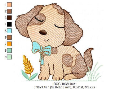 Dog embroidery designs - Cocker embroidery design machine embroidery pattern - Puppy embroidery file -  Pet embroidery instant download pes Marcia Embroidery