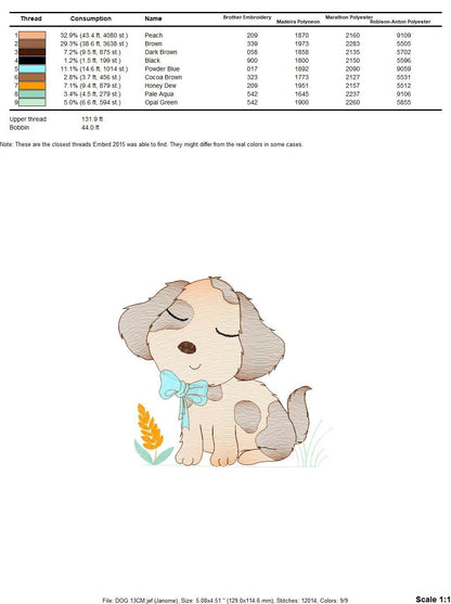 Dog embroidery designs - Cocker embroidery design machine embroidery pattern - Puppy embroidery file -  Pet embroidery instant download pes Marcia Embroidery