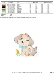 Dog embroidery designs - Cocker embroidery design machine embroidery pattern - Puppy embroidery file -  Pet embroidery instant download pes