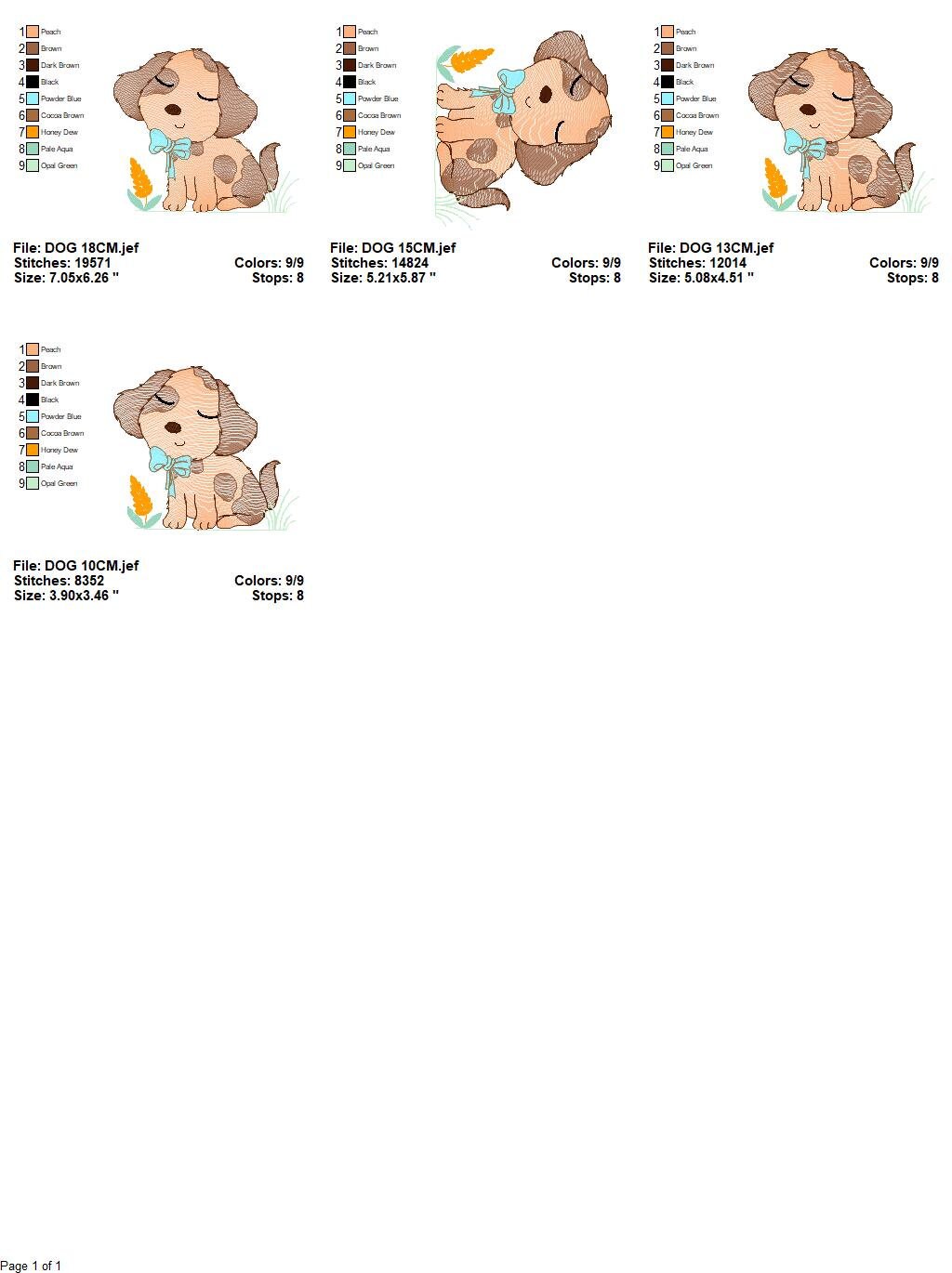 Dog embroidery designs - Cocker embroidery design machine embroidery pattern - Puppy embroidery file -  Pet embroidery instant download pes Marcia Embroidery
