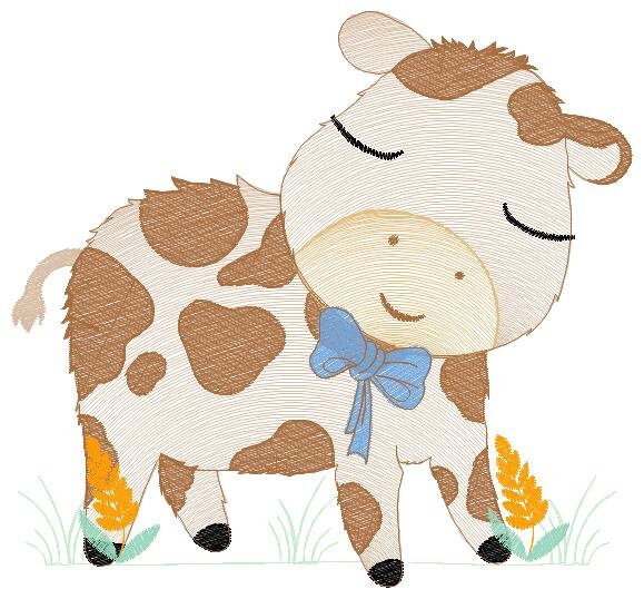 Cow embroidery design - Animal ranch embroidery designs machine embroidery pattern - Farm embroidery file - boy embroidery instant download - Marcia Embroidery