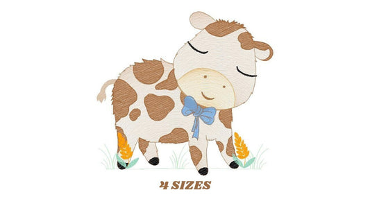 Cow embroidery design - Animal ranch embroidery designs machine embroidery pattern - Farm embroidery file - boy embroidery instant download - Marcia Embroidery