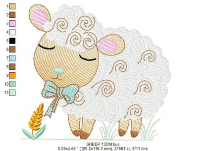Sheep embroidery design - Lamb embroidery designs machine embroidery pattern - baby boy embroidery file - newborn embroidery sheep design Marcia Embroidery