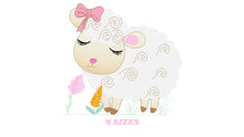 Laden Sie das Bild in den Galerie-Viewer, Sheep embroidery design - Lamb embroidery designs machine embroidery pattern - baby boy embroidery file - newborn embroidery sheep design
