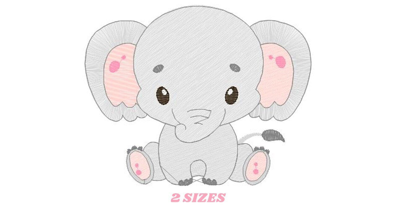 Elephant embroidery designs - Animal embroidery design machine embroidery pattern - Baby Boy embroidery file - Safari embroidery download - Marcia Embroidery