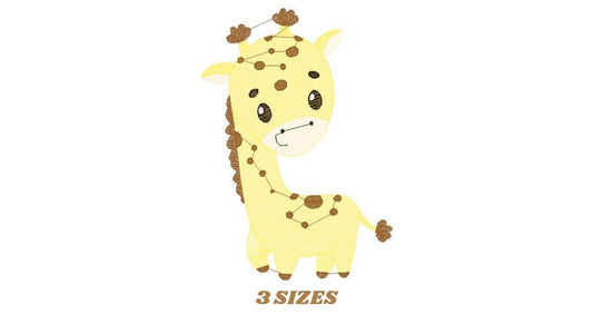 Giraffe embroidery design - Safari Wild Animal embroidery designs machine embroidery pattern - Baby boy embroidery file - Instant download Marcia Embroidery