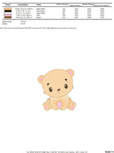 Charger l&#39;image dans la galerie, Sweet Bear embroidery designs - Teddy embroidery design machine embroidery pattern - Baby Boy embroidery file - instant download pes jef vp3
