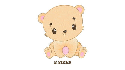 Sweet Bear embroidery designs - Teddy embroidery design machine embroidery pattern - Baby Boy embroidery file - instant download pes jef vp3 Marcia Embroidery