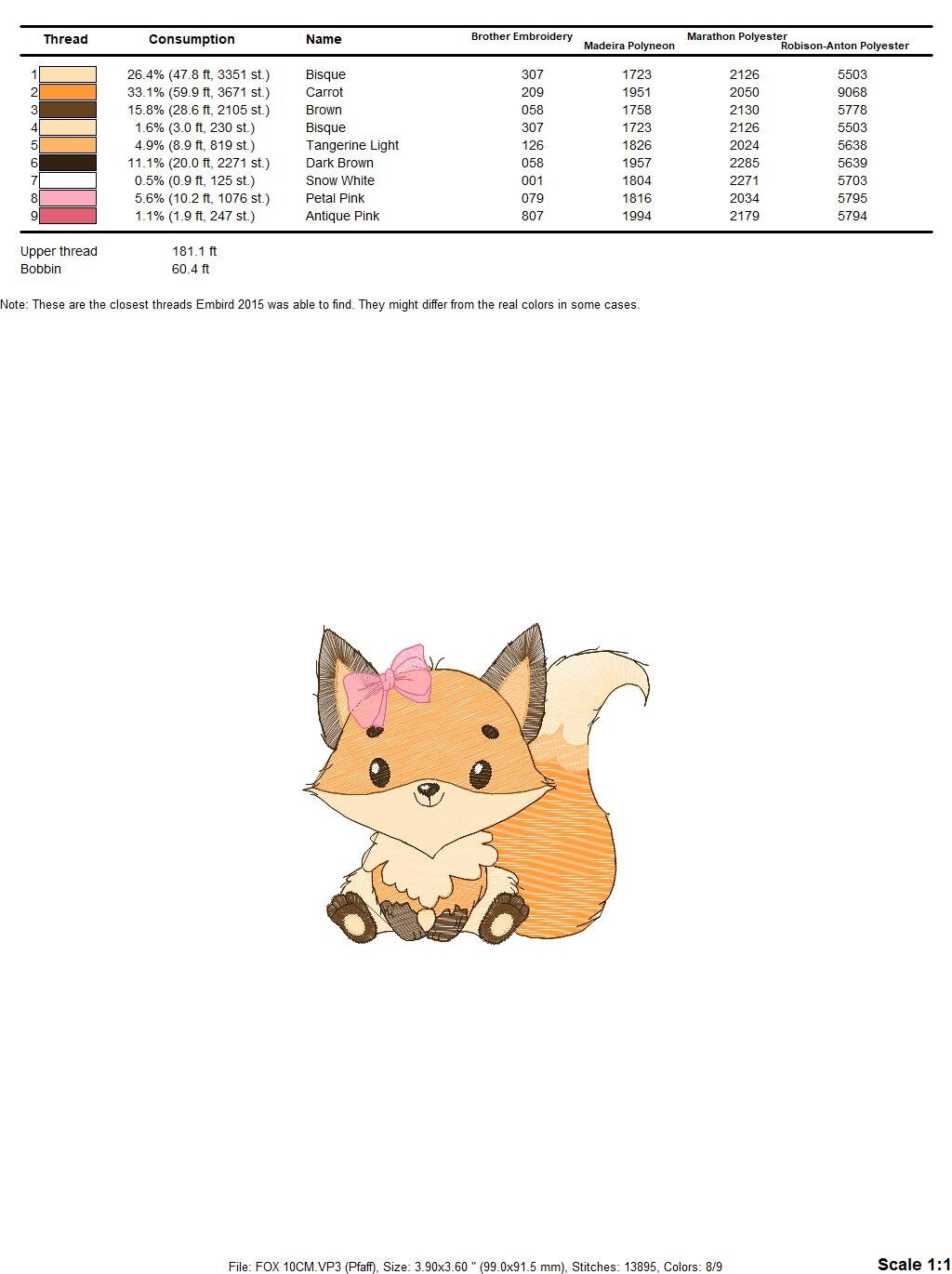 Red Fox embroidery designs - Woodland animals embroidery design machine embroidery pattern - baby girl embroidery file - instant download Marcia Embroidery