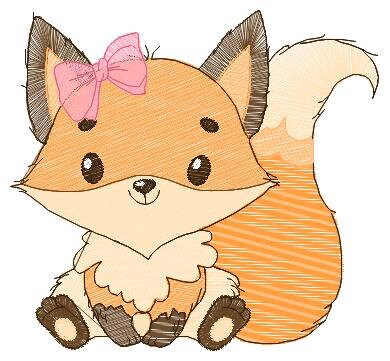 Red Fox embroidery designs - Woodland animals embroidery design machine embroidery pattern - baby girl embroidery file - instant download Marcia Embroidery